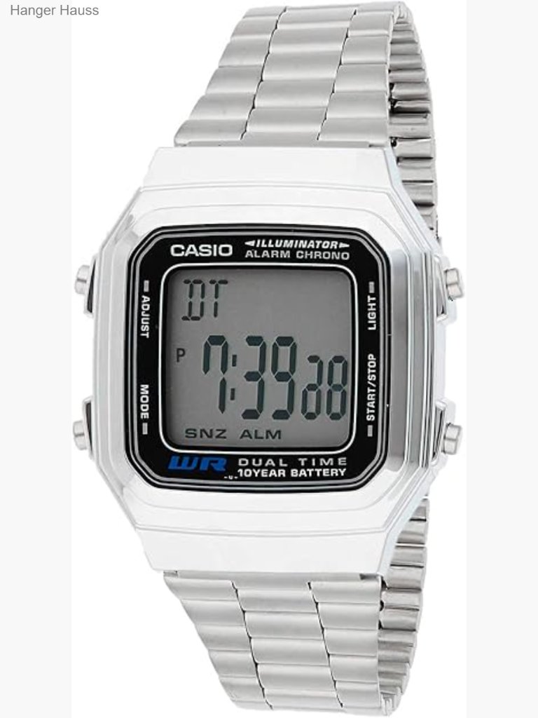 Vintage Digital Quartz Watch With Stopwatch And Alarm Vintage Digital Quartz Watch With Stopwatch And Alarm